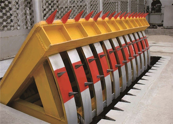 Geluidarme hydraulische wegversperring met 70T asbelasting en PLC-besturing voor hoge beveiliging oprijdende drempel