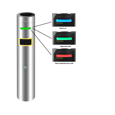 Toegangscontrole tourniquets met een diameter van 219 mm Drie kleuren LED-lampindicator Kaartverzamelaar
