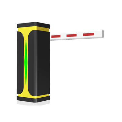 Volledige Automatische van de de Poort24v gelijkstroom Servomotor van de Boombarrière Snelle de Snelheids Zwarte Gele Kleur