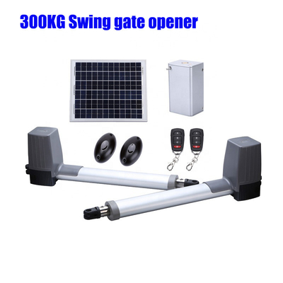 300 kg gewicht Swing Gate Opener 2,5 meter lengte per blad 80W 24V DC motor