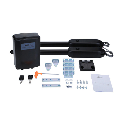 SW400DC Top-rated DC 24V zonne-energie 400KG Single Leaf Swing Gate Opener