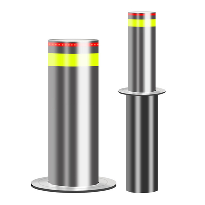 600 mm cilinder slag automatische terugtrekbare bollard voor residentiële en 220 V stroomvoorziening