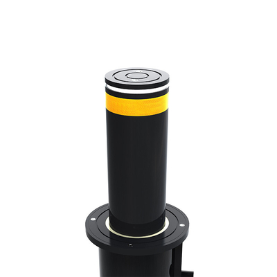 Customization Logo Zwart Kleur Stalen Pipe Bollards voor bouwplaats Autopark Afstandsbediening