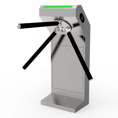 Voetganger Bi-directionele driepoot Draaibaar hek Weerbestendige 1,5 mm dikke frame
