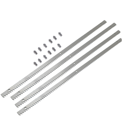 8mm 10mm 12mm 22mm Dikte Een Meter Lengte Zwaar Belastbaar Gegalvaniseerd Stalen Tandheugel voor Schuifpoortmotor