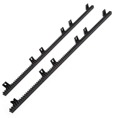 ID-kaart Toegang 4 Lugs 6 Plugs Gear Rack Nylon Zwart Plastic voor Automatische Schuifpoort Opener