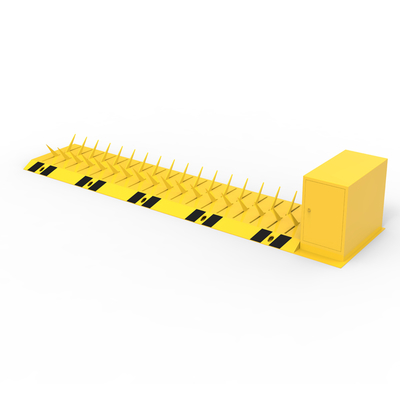 Surface Mount Bandenprikker met Elektromechanische Arm Barrière Geel/Zwart Geverfd