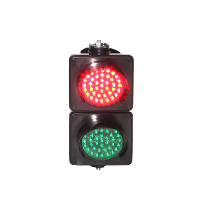 Hoge Helderheid Mini Formaat AC85V-265V DC12V 24V LED PC Materiaal Rood en Groen 100mm Verkeerslicht