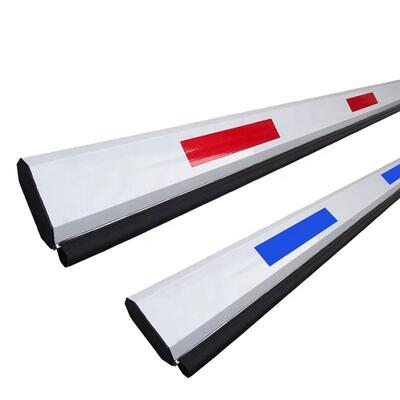 1-6 Meter Smart LED Rood/Groene lichtstrook en anti-botsings rubberen strook Boom Barrier Arm voor parkeerpoorten