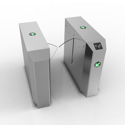 Volledig automatisch 316 roestvrijstalen tweerichtings flap barrière hek voor gebieden met veel verkeer