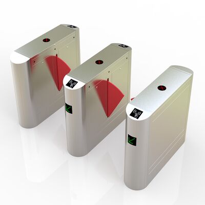 304 roestvrij staal 550 mm breedte 40 W DC motor voetgangers flap barrière poort voor toegangscontrole