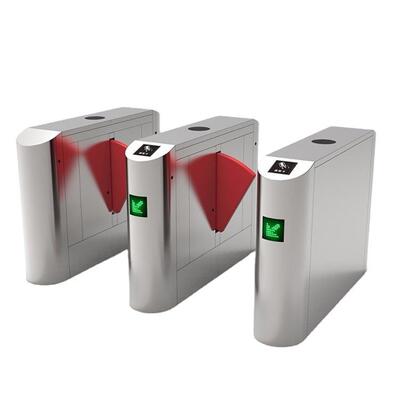 LED-verlichte Speed Gate met alarmsysteem en PU-schuim flapbarrière