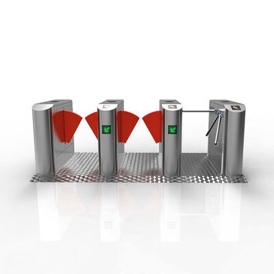 100 W bidirectionele flap barrière draaibank met 260 mm vleugel voor metro en luchthaven toegangscontrole