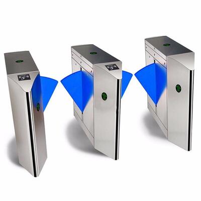 304 roestvrij staal RS485 gezichtsherkenning flap barrière poort voor toegangscontrole draaibank