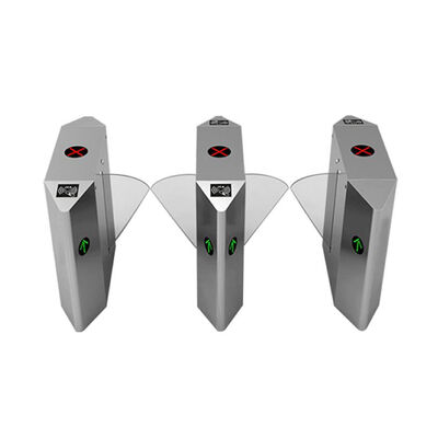 IP44 1,5 mm dikke roestvrijstalen flap barrier gate met automatische resetfunctie en 110V voeding