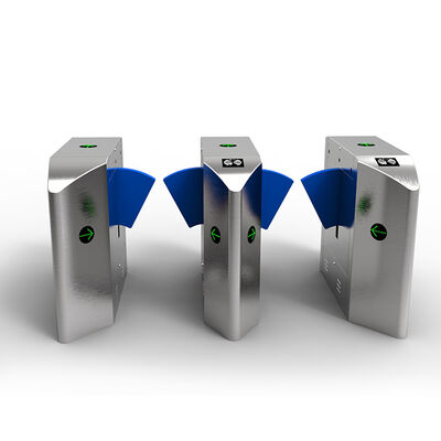 Automatische draaistak-flap barrière poort met 304 of 316 roestvrij staal anti-tailgating functie en DC24V motor