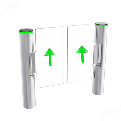 Bi-directionele schommelbarrièrepoort met 24VDC borstelloze motor voor toegangscontrole voor 30 personen per minuut