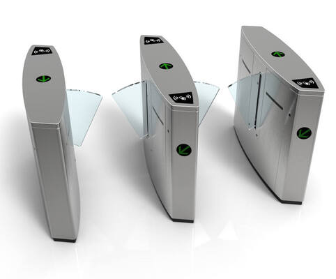 DC24V SS304 Hoge Snelheid 0.2S Flap Barrier Poort met RS485 en Intrekbare Flap Barrier