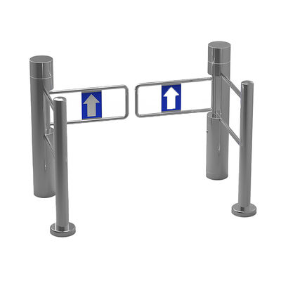 Automatische BLDC-motor SUS304 Swing Barrier Gate met acrylarm voor supermarkttoegangscontrole