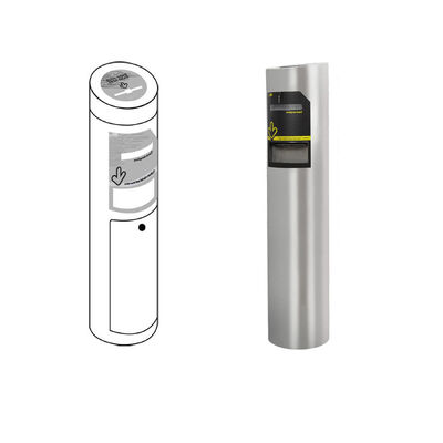 304 roestvrij staal 219 mm diameter Dropbox kaartverzamelaar met 280 kaartcapaciteit voor bezoekersbeheer