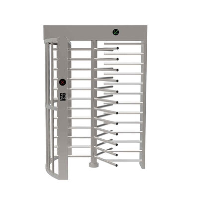 Roestvrijstalen full-height tourniquet met een doorvoersnelheid van 30 personen per minuut en een kanaalbreedte van 600 mm