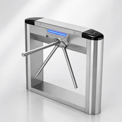 180 mm Slank Ontwerp Bi-directionele Tripod Turnstile Poort met LED Indicatoren en 304 Roestvrij Staal voor Voetgangers Toegangscontrole