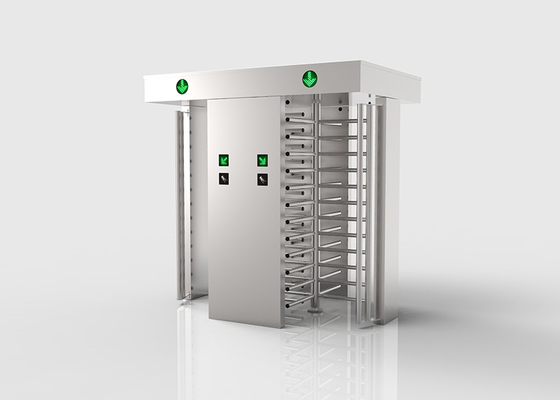 304 Turnstile van de roestvrij staal Volledige Hoogte Automatische Linker/Juiste Dubbele Roterende Steeg