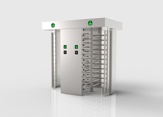 304 Roestvrijstalen Volle Hoogte Draaikruis met Dubbele Rijstrook en Automatische Reset Functie voor Toegangscontrole