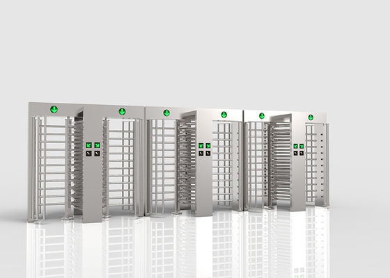 SS304 Volledige Hoogte Draaikruis met Biometrische Herkenning en Dubbele Rijstrook voor Veilige Toegangscontrole