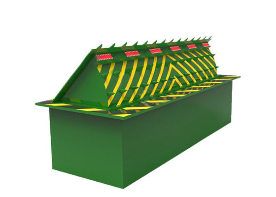 3.7KW Vermogen 80 Ton Belasting LED Licht Waarschuwing Hydraulische Wegversperring Beveiligingsbarrière