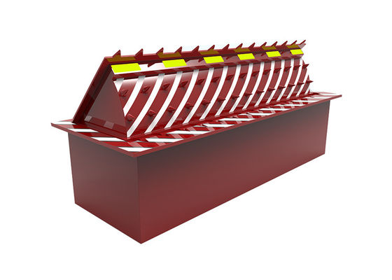 Hydraulische wegversperring met 60 liter olietank, 0,5s bufferfunctie en RGB LED-waarschuwingssysteem