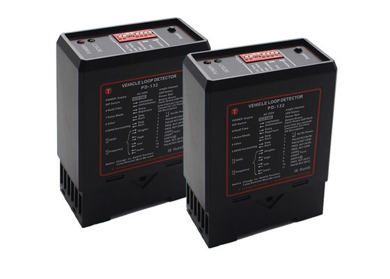 Inductie-lusdetector met een enkelkanaal met reactietijd van 100 ms, uitgangsrelais van 240 V/5 A en frequentiebereik van 20 kHz tot 170 kHz voor toegangscontrole van voertuigen