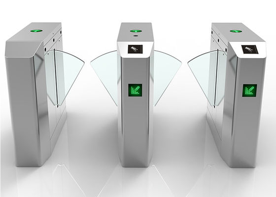 DC 24V motor SS304 Waist Height Flap Barrier Gate met fout zelfcontrole functie