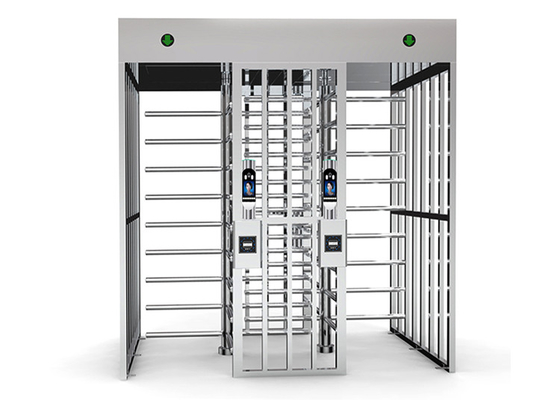IP45 dubbele Turnstile van de Deur Volledige Hoogte Poort24v Snelle Identificatie 0.2S SS