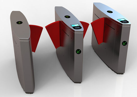 IP54-bescherming BLDC-motor intrekbare flapbarrièrepoort DC24V voor metro-ingang