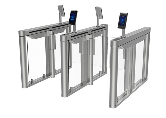 De Poortturnstile Brushless gelijkstroom van de 180 Graadschommeling Voetcontrole SS304 Acryl